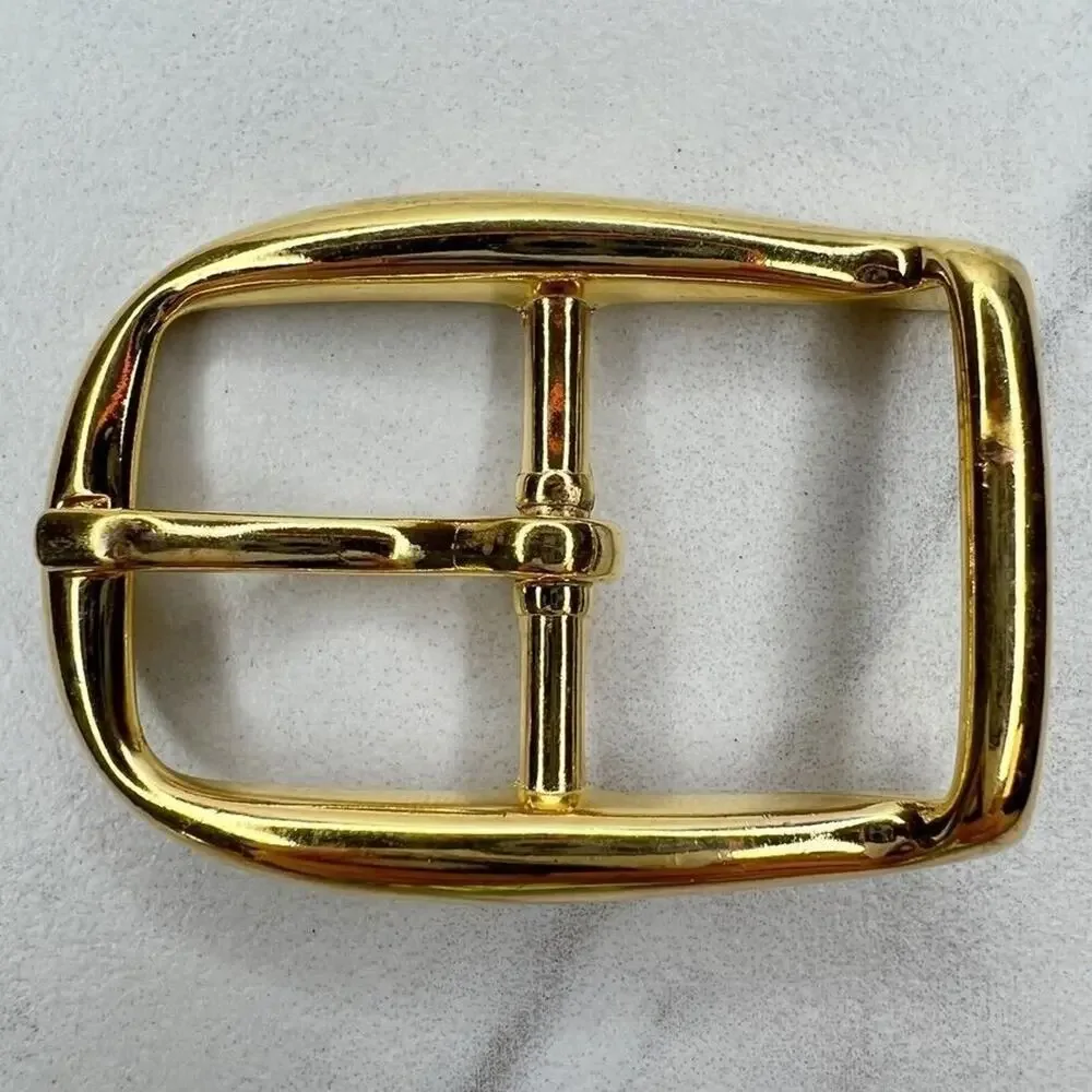 Vintage Gold Tone Simple Basic Belt Buckle for up to 1 Inch Belt
